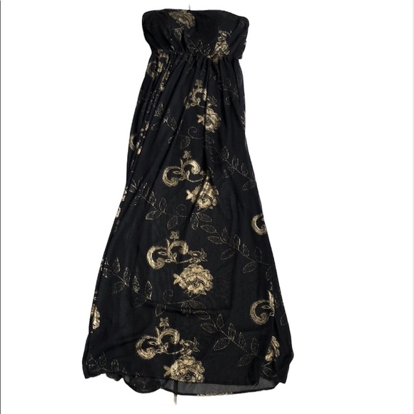 Jump Apparel by Wendye Chaitin Black & Gold Dress - Picture 1 of 11